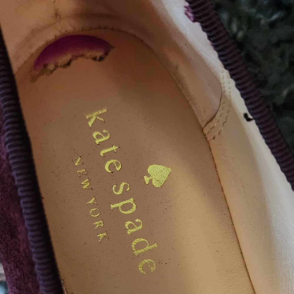 Kate spade burgundy suede flats - Picture 5 of 6